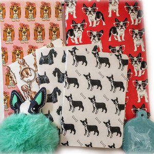 Dog Breeds Stationary Stationery Bundle Notepads Notebooks Keychain 8 Pcs